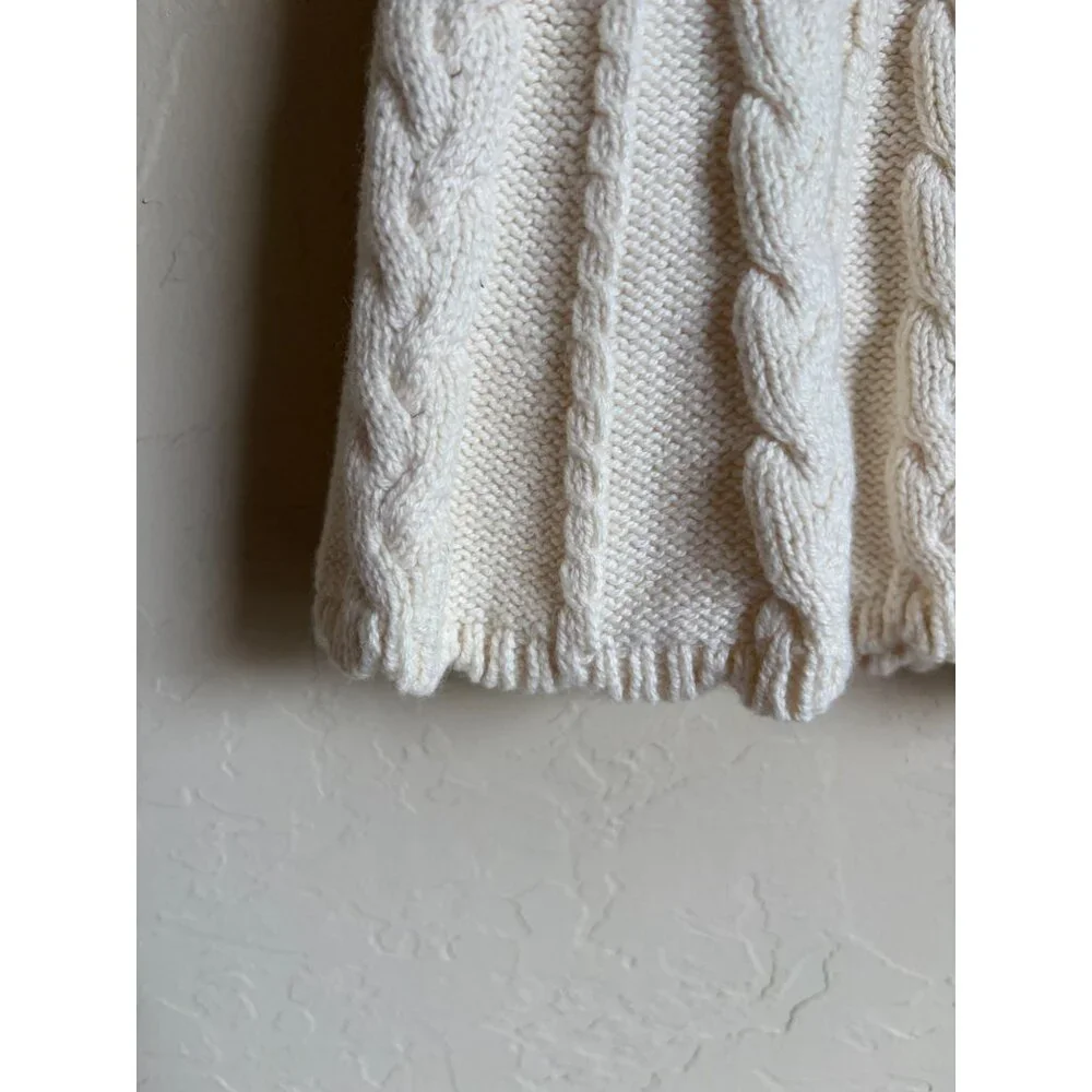 Vintage Baby Gap Wool Blend Cable Knit Sweater Dress Size 3